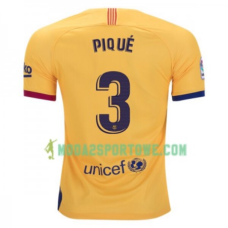 Koszulka FC Barcelona Gerard Pique 3 Wyjazdowe Stroje Piłkarskie 2019/20 Krótki Rękaw 